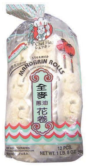 Steamed Mandarin Rolls with Whole Grain Wheat Flour and Scallion