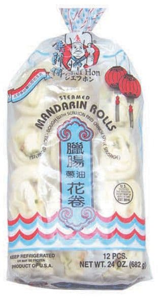 Steamed Mandarin Rolls with Sausage