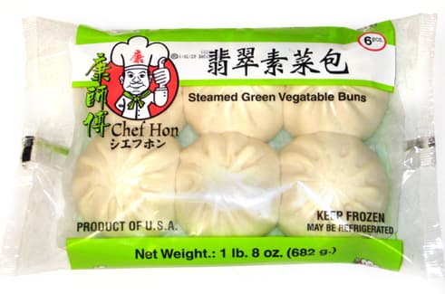 Steamed Buns with Green Vegetable