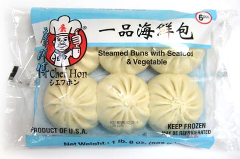 STEAMED BUNS WITH SEAFOOD & VEGETABLE