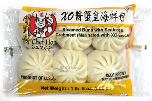 STEAMED BUNS WITH SEAFOOD MARINATED WITH XO-SAUCE