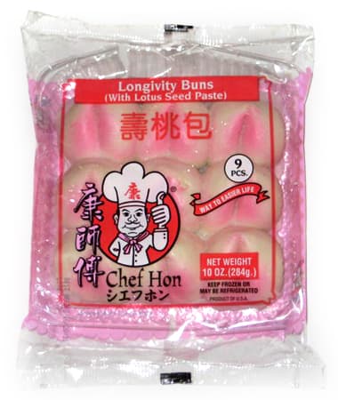 Steamed Longevity Buns with Lotus Seed Paste